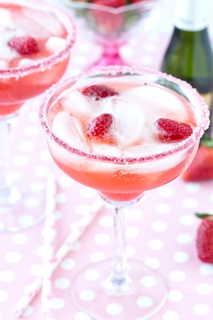 Strawberries and Champagne Margarita By Courtney Whitmore