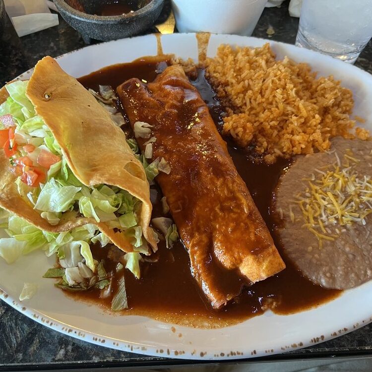 La Costa Mexican Restaurant - Taco and enchilada combo plate