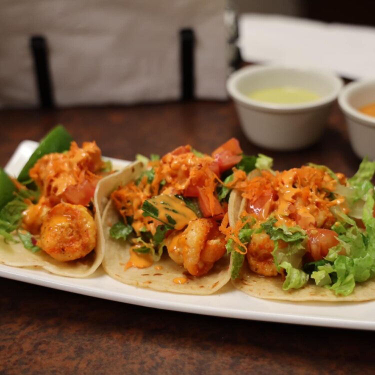 La Papa Feliz - Shrimp Tacos