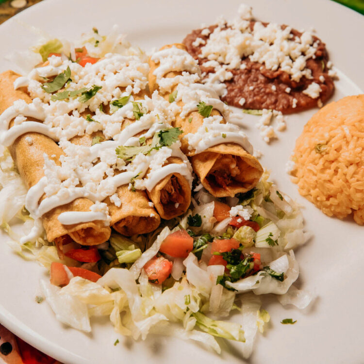 Chilangos Seafood Restaurant - Taquitos Plate