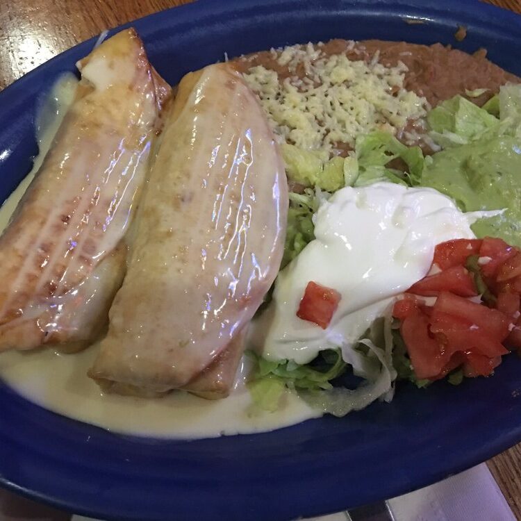 Las Trancas Mexican Restaurant - Chimichanga Plate