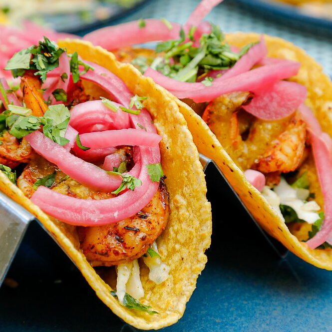 MEXiCUE Midtown - Cajun Shrimp Tacos
