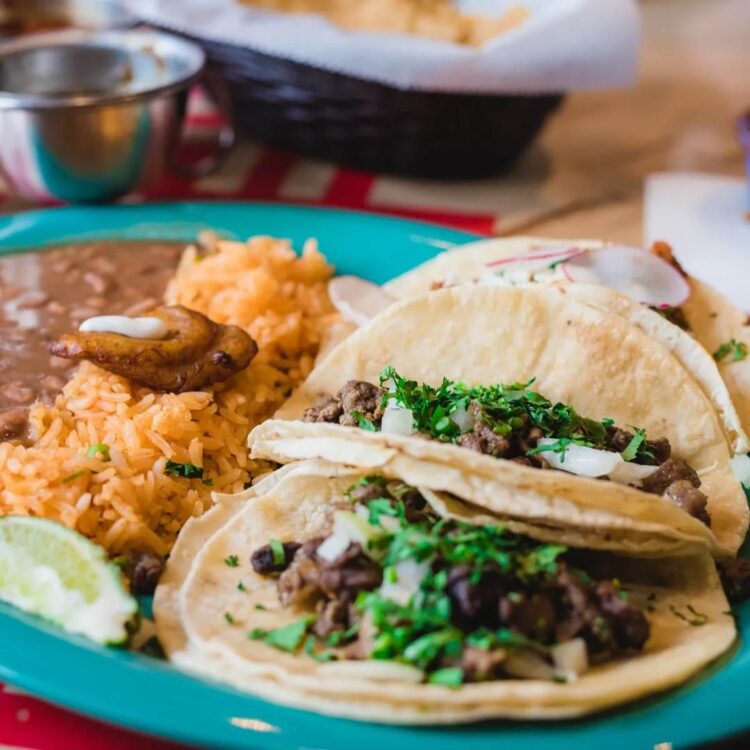 Vejar's Mexican Restaurant & Cocktail Lounge - Steak taco plate