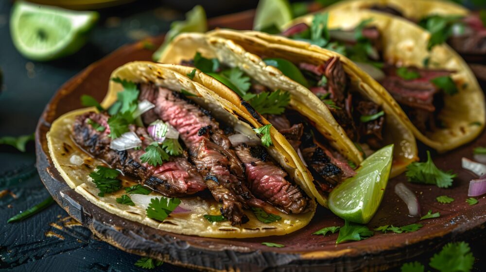 Delightful,Street,Tacos,With,Grilled,Steak