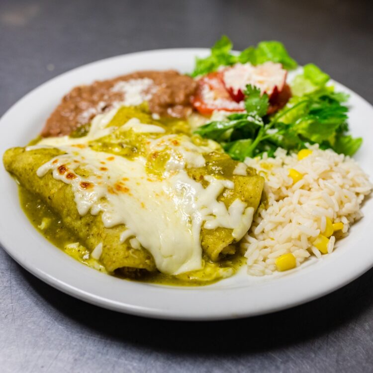 Asi Es La Vida - Green Enchilada Plate