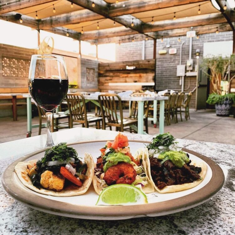 Otro Cafe - tacos and wine on the patio
