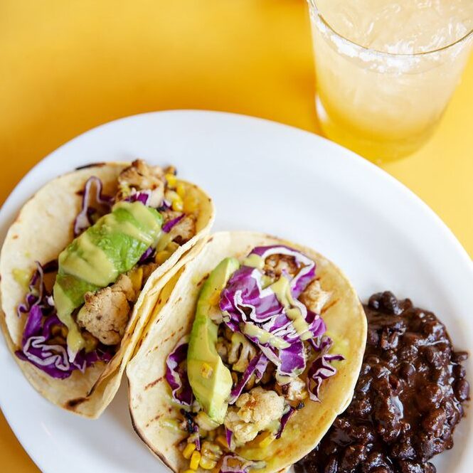 Wicked Cantina Sarasota - Vegan roasted cauliflower tacos