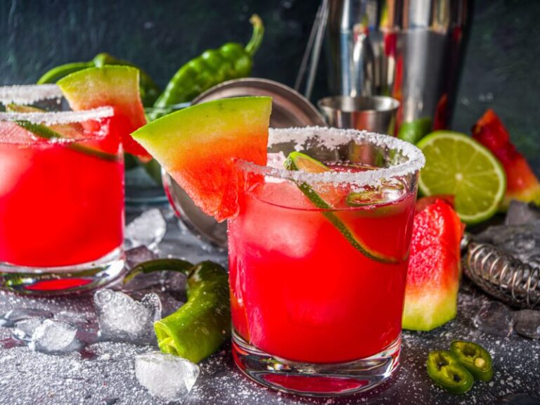 spicy watermelon margarita