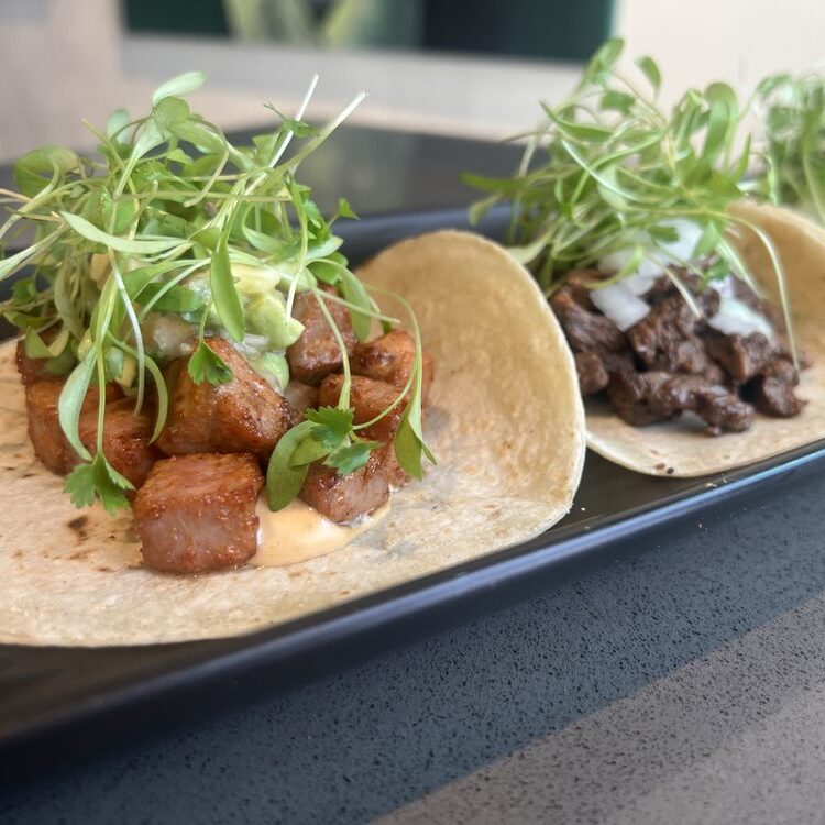 Tuna & Carne Asada tacos
