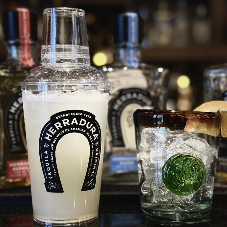 Herradura bottles shaker and margarita