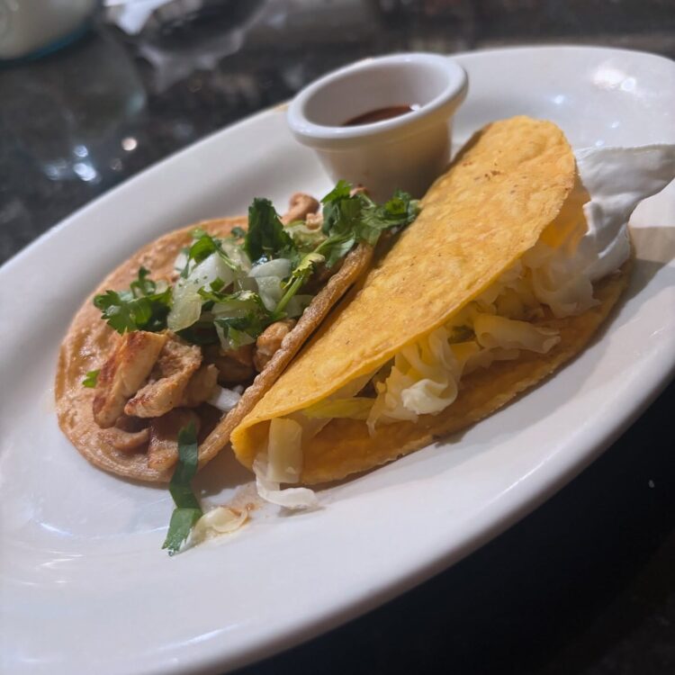 Taco Tuesday Chicken street taco and crispy tacos