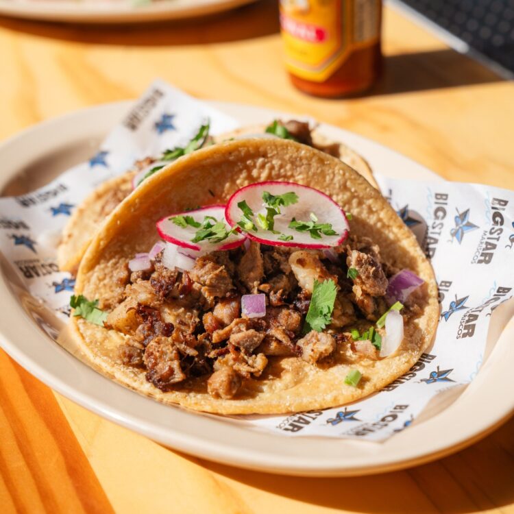 2 steak tacos