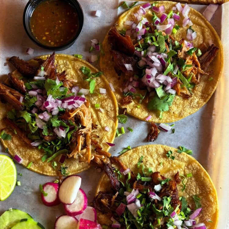 Chicken street tacos