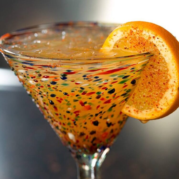 Margarita in hand blown glass