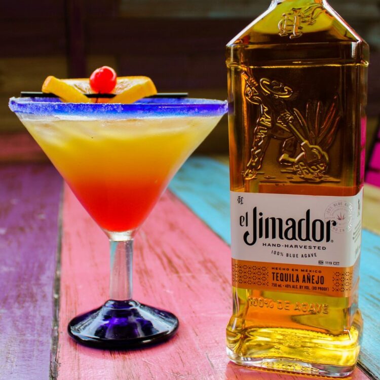 Pineapple Sunset Margarita with El Jimador