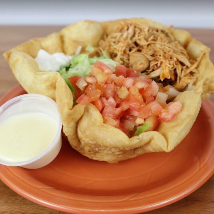 Shredded Chicken Taco Salad