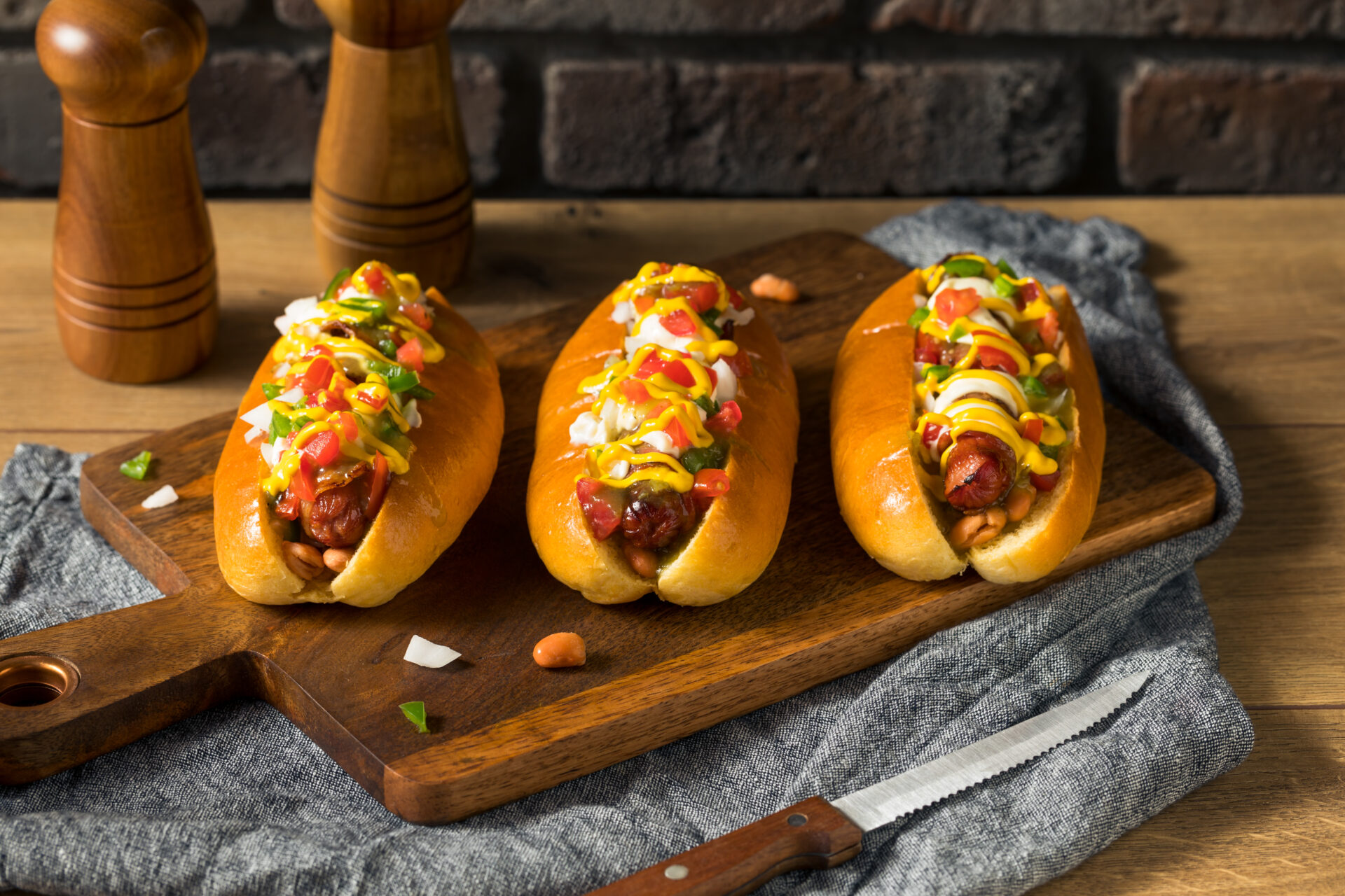 HomemadeSonoranHotDogsWithBaconMustardMayo