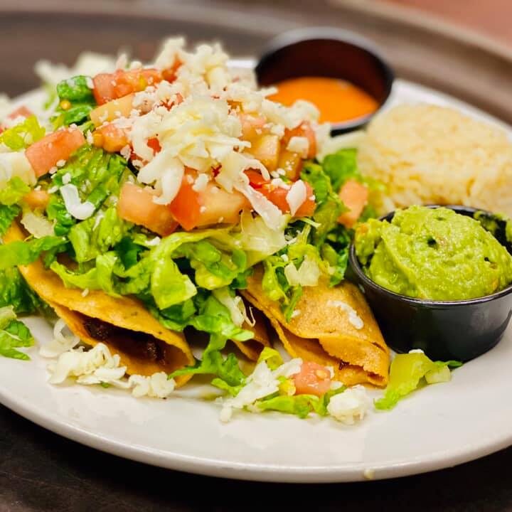 Tacos Doradas Plate
