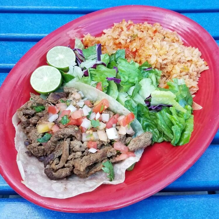 Carne Asada Taco Plate
