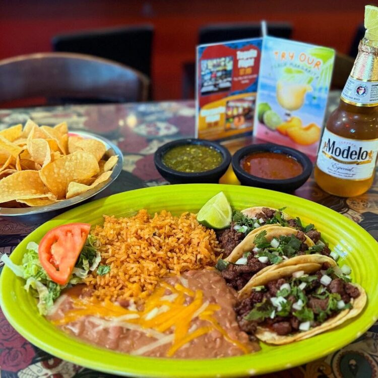 Carne Asada street taco plate