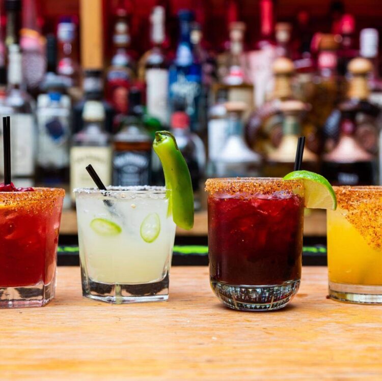 Margaritas at the bar