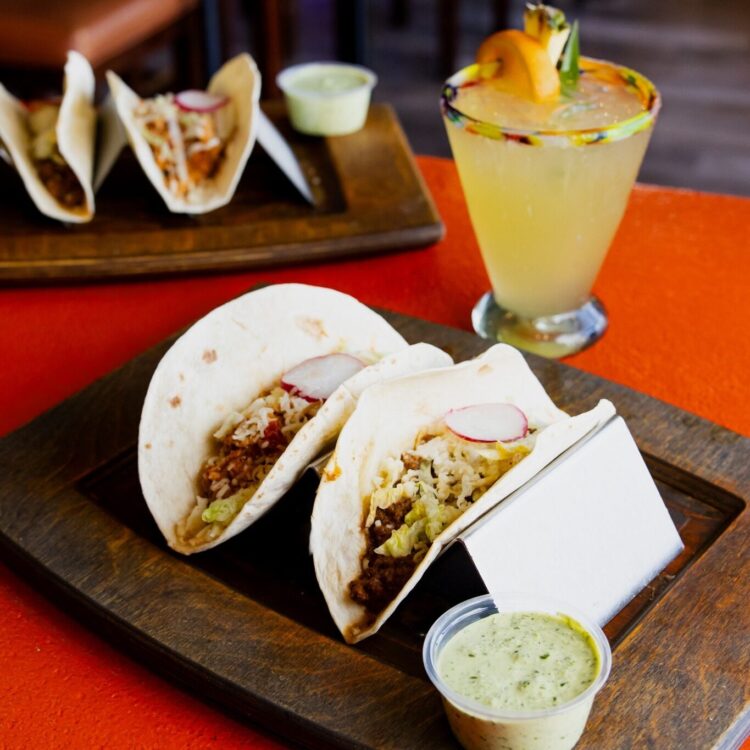 Taco Tuesday Tacos and Margarita