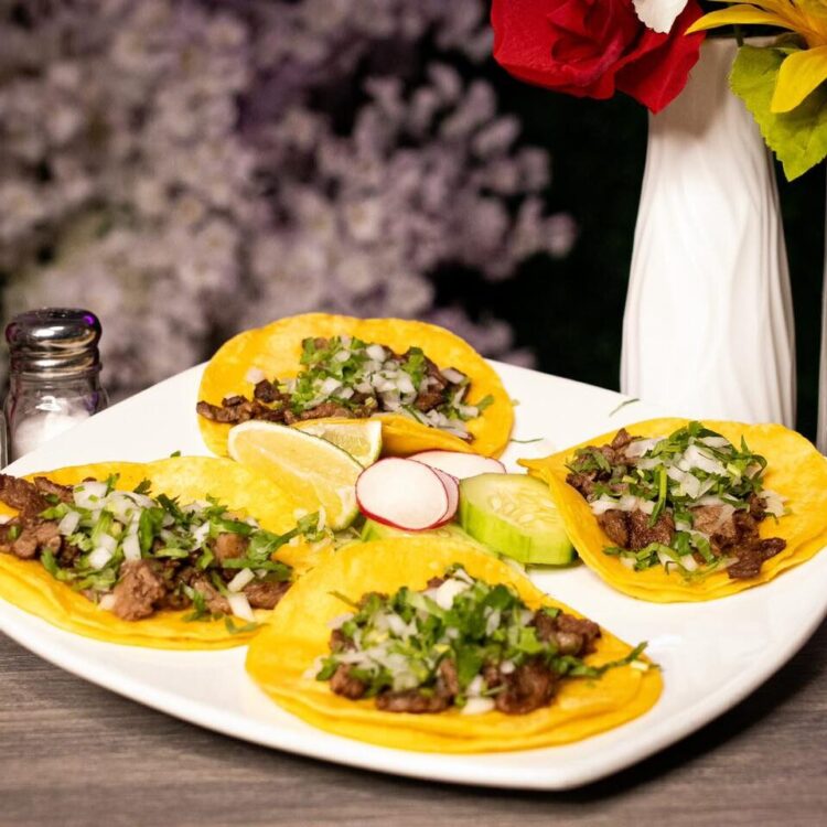 carne asada street tacos