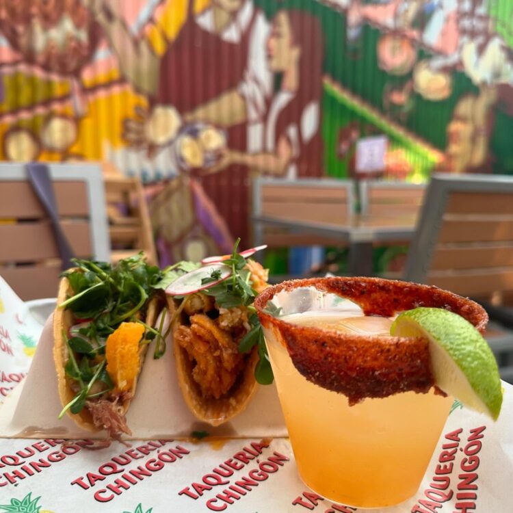 2 Tacos and a margarita