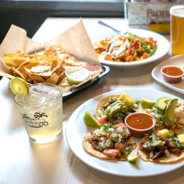 Entrees and Margaritas