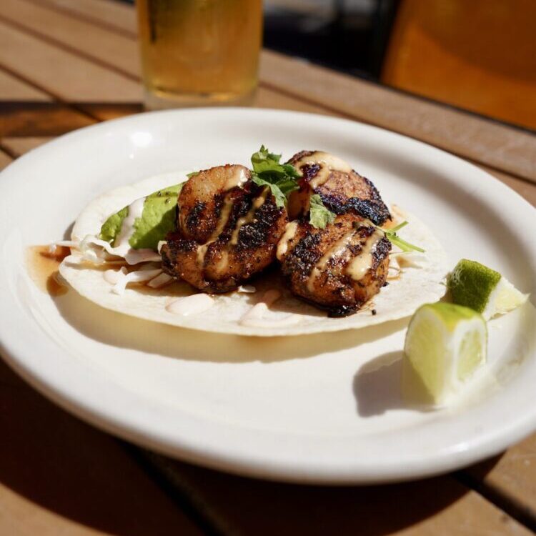 Blackened Scallop Taco