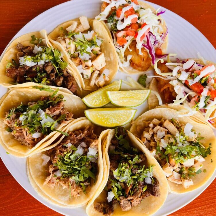 Plate of street Tacos