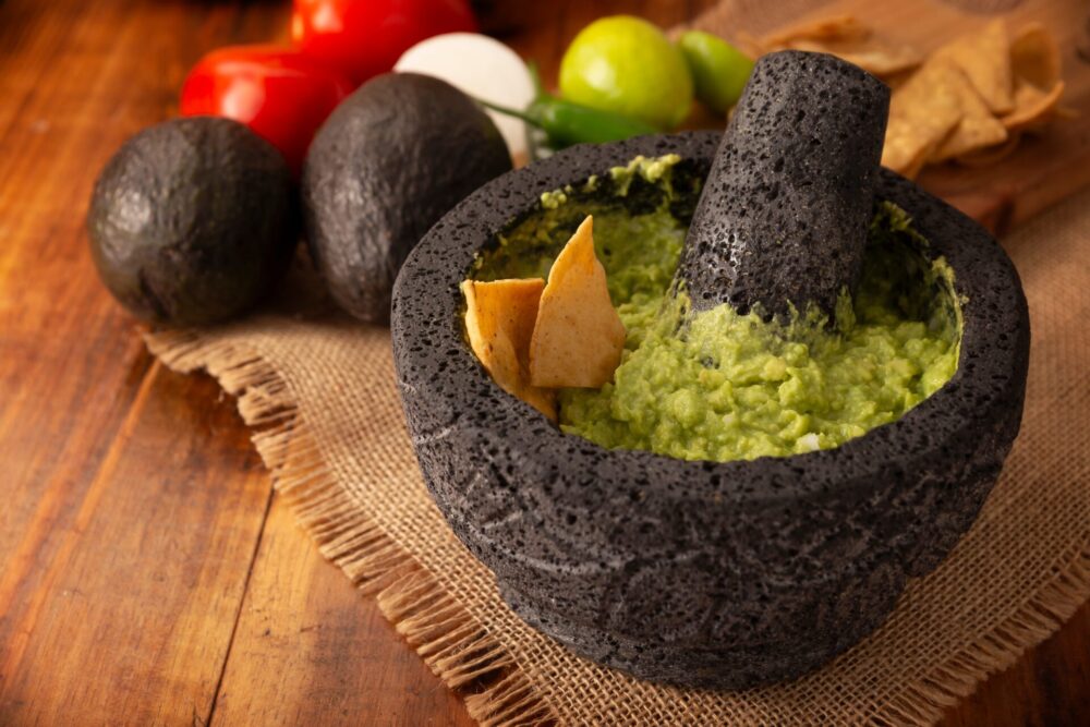 Guacamole.,Avocado,Dip,With,Tortilla,Chips,Also,Called,Nachos,Served
