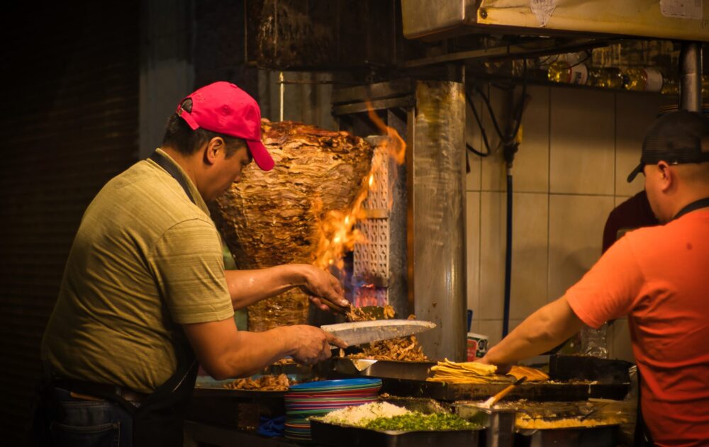 Mexico,City,-,August,2,,2024:,Mexican,Chef,Cooking,Tacos