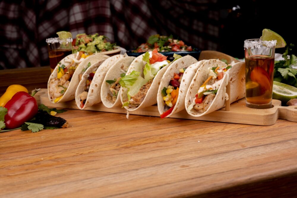 Shrimp,,Pork,Chicken,Vegetarian,Tacos,Carnitas,Shrimp,Vegan,Chicken,Tacos