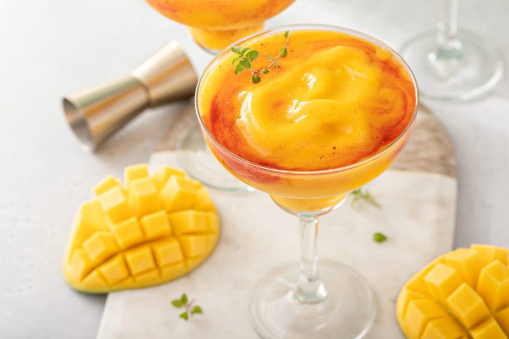 Mangonada,Margarita,Coctail,,Frozen,Mango,Margarita,With,Chamoy,Sauce