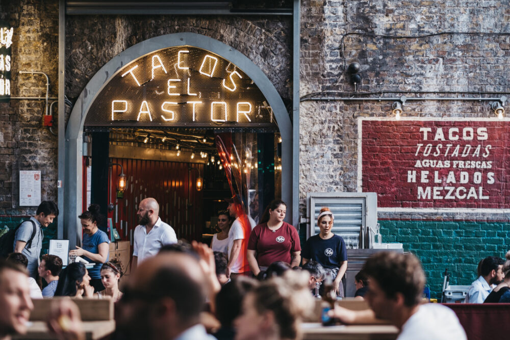 London,,Uk,-,July,23,,2019:,People,Sitting,At,The