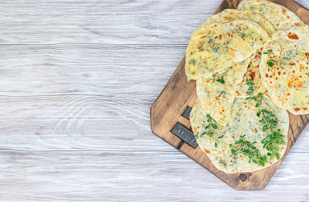 Delicious,Homemade,Tortillas,With,Herbs.,Durum,Whole,Wheat,Bread.,Vegan