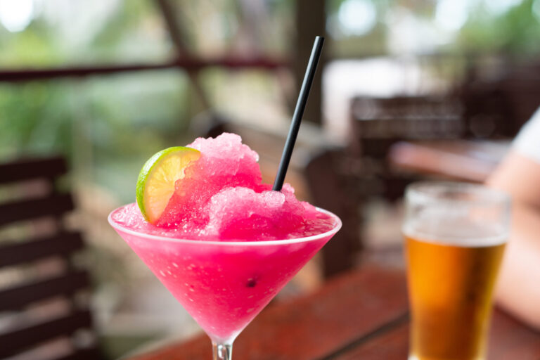 Pink,Icy,Cocktail