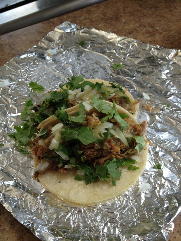 Alejandro's Mexican Food - 2 Shredded beef tacos