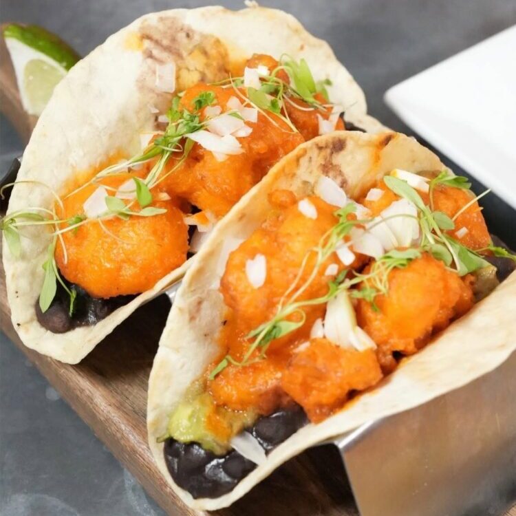 Bar Bombon Buffalo Cauliflower Tacos