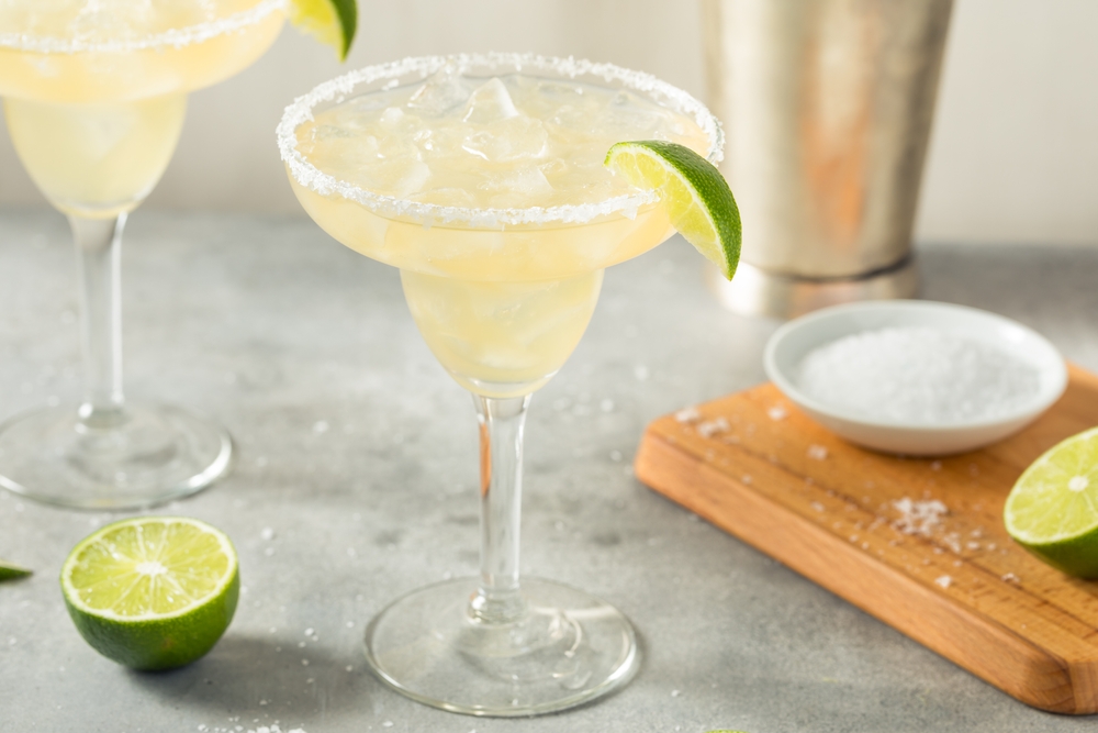 Boozy,Refreshing,Tequila,Margarita,With,Lime,And,Salt