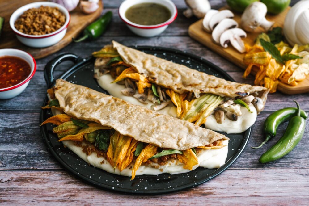 Typical,Quesadillas,From,The,City,Of,Puebla,In,Mexico,Made