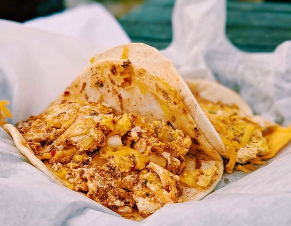 El Primo Egg Breakfast Tacos