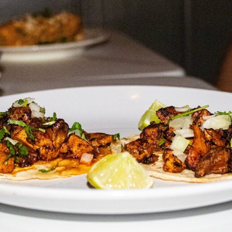 Johnny Pistolas Chicken Tinga Tacos