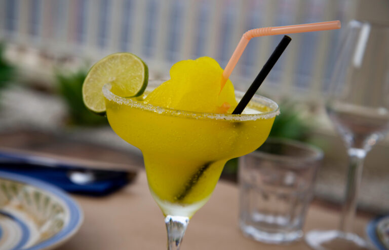 Mexican,Frozen,Margarita,On,Table
