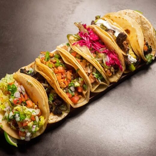Nayar Taqueria Tray of Tacos