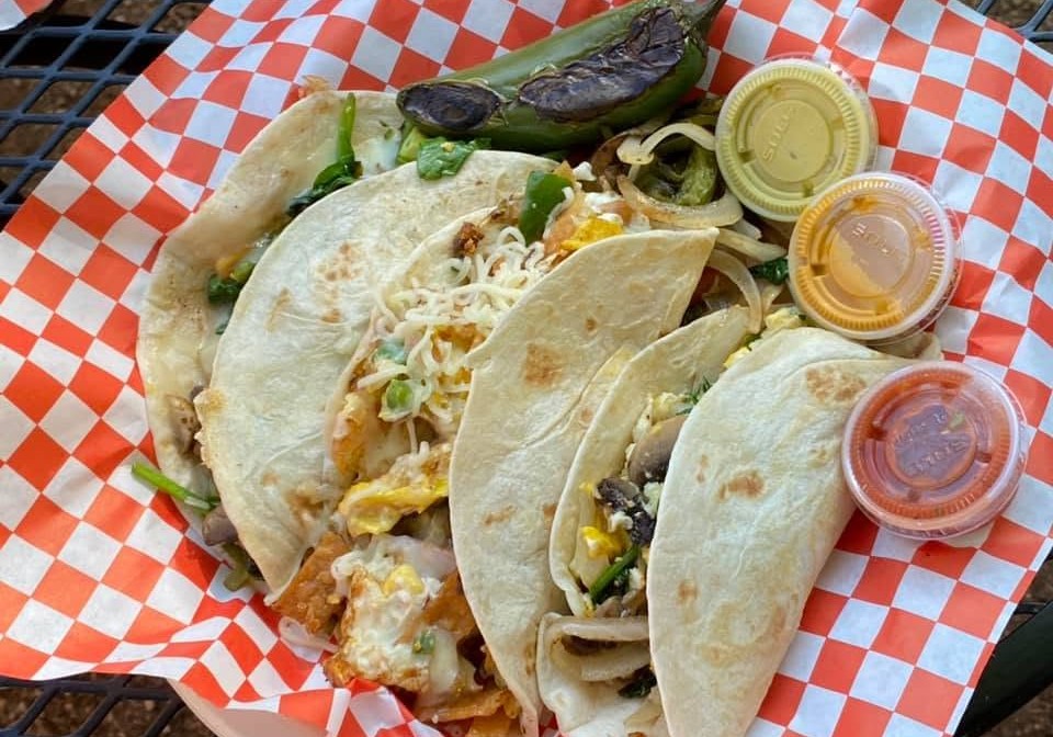 Pueblo Viejo Riverside Breakfast Taco Plate
