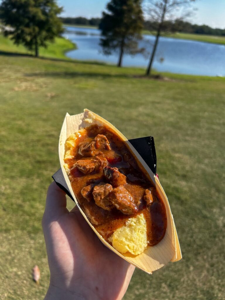 Tujague's Gator with grits