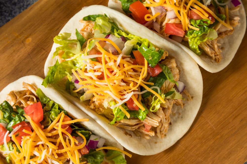 Rotisseie chicken tacos