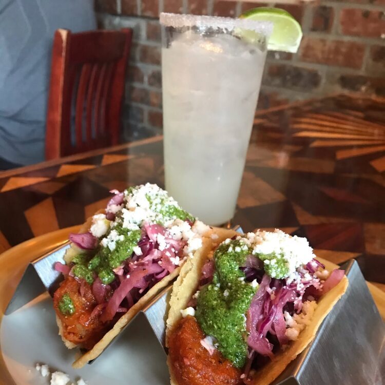 Shrimp a la Diabla tacos